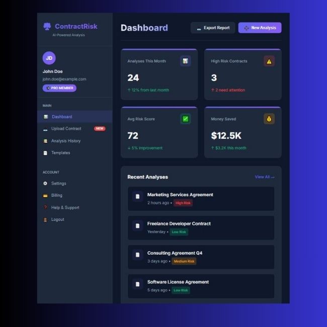 Contract Risk Analyzer - Project Images 2